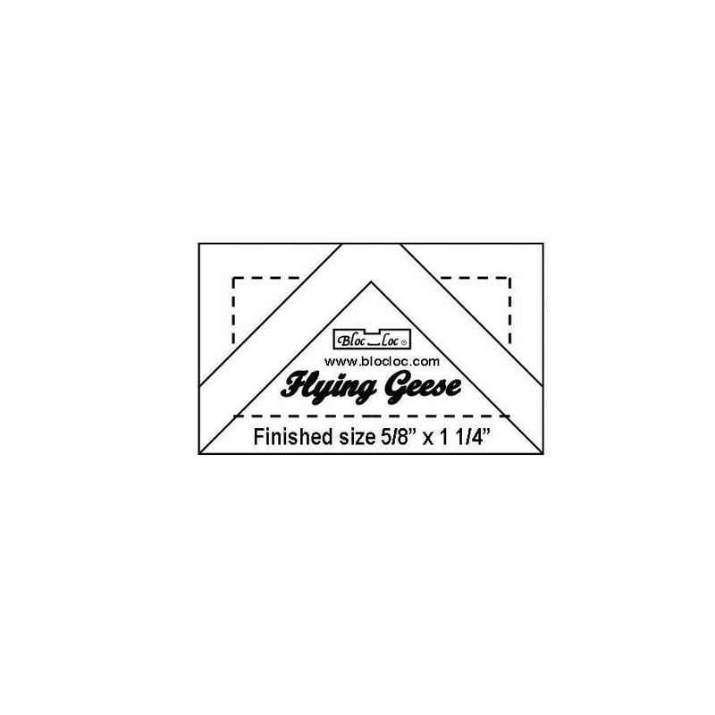 Bloc Loc Flying Geese Square Up Ruler - FG-.625x1.25