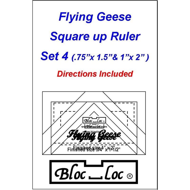 Bloc Loc Flying Geese Square Up Ruler Set 4 - FG-Set#4