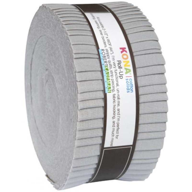RK Kona Cotton Ash Pre-Cut Fabric Roll Up - RU-195-40
